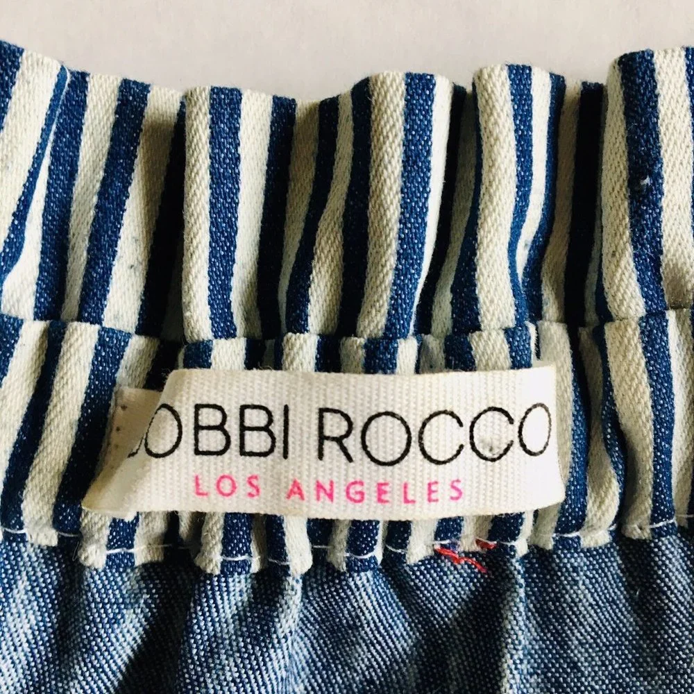 Bobbi Rocco Flower Embroidered Off-Shoulder Dress Size Small - Picture 5 of 8